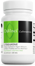 DAVINCI Labs L-Teanina - Suplemento dietético para ayudar a la concentración, el enfoque, la relajación y la irritabilidad* - 200 mg por porción - 30 cápsulas vegetales