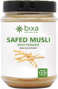 bixa BOTANICAL Safed Musli Root Powder - Suplemento Herbal Ayurvédico Natural, Sin Gluten, Vegano (100g)