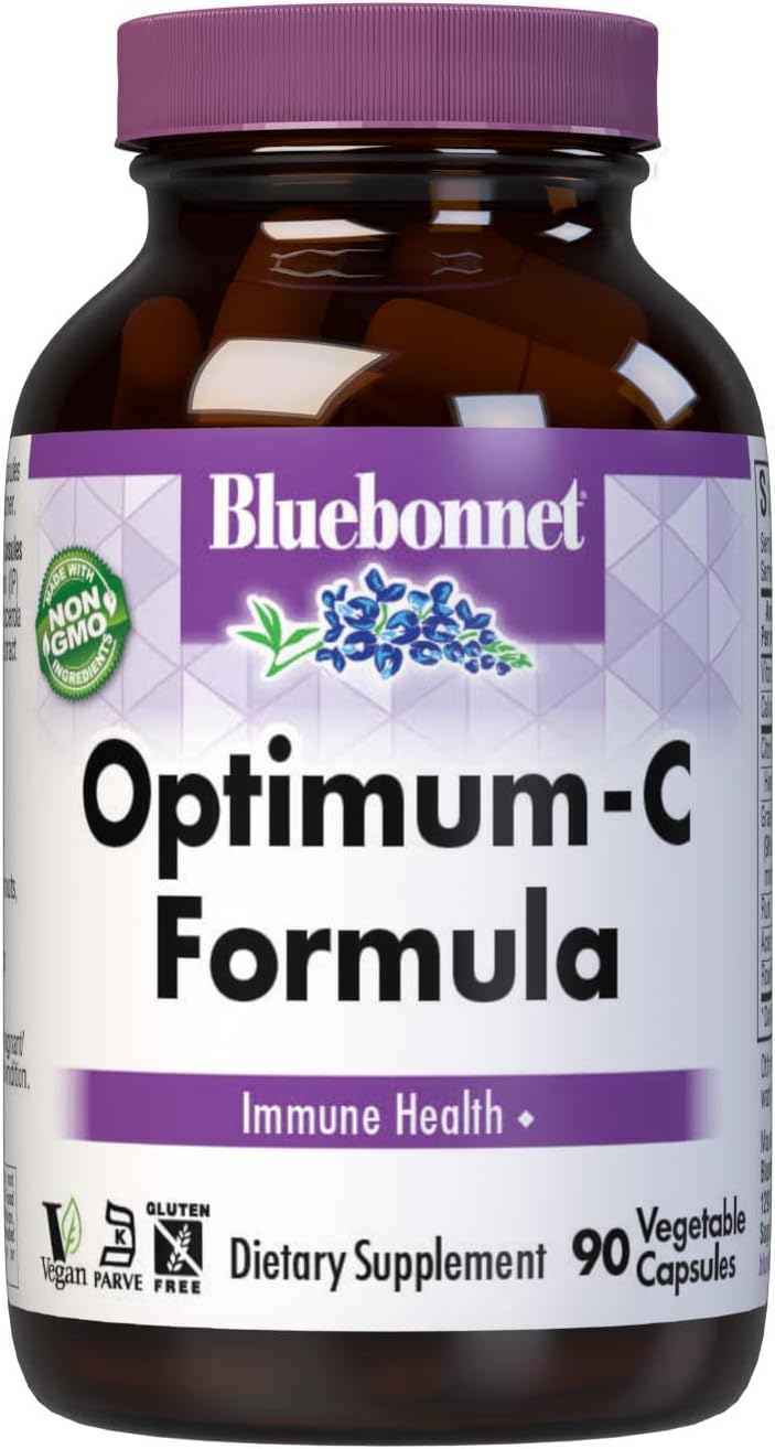 BlueBonnet Optimum C Formula, 1000 mg, 90 Cápsulas Vegetales