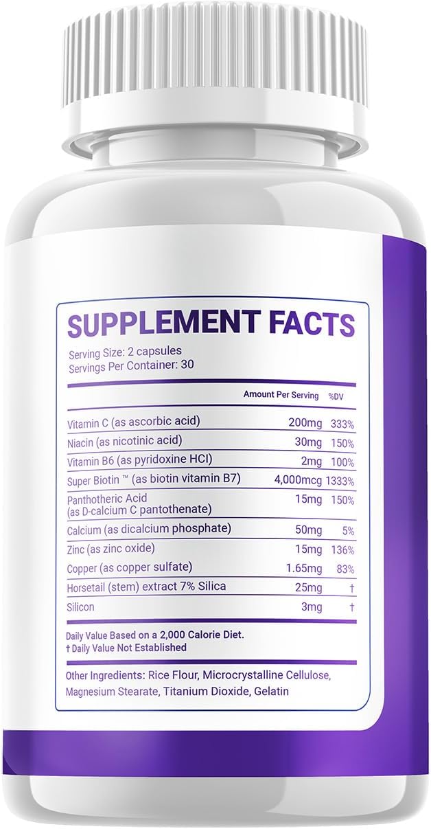 Supranail Capsules - Suplemento para Uñas con Biotina, Zinc y Vitamina C (2 Paquetes, 120 Cápsulas)