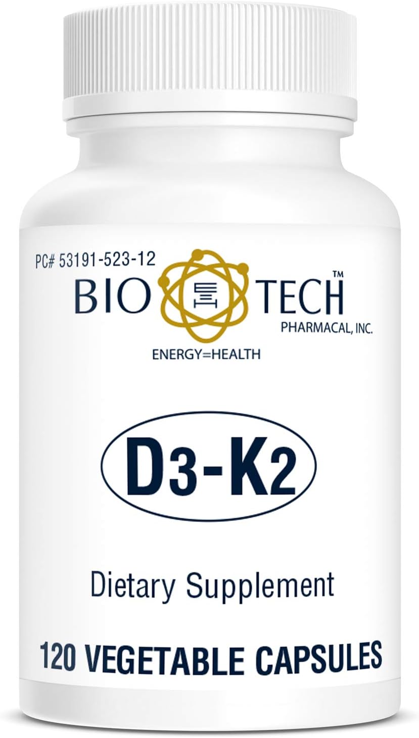 Bio-Tech D3-K2 120 Cápsulas Vegetales