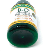 Nature's Bounty Vitamina B-12 2500 mcg de disolución rápida, sabor cereza natural (300 comprimidos)