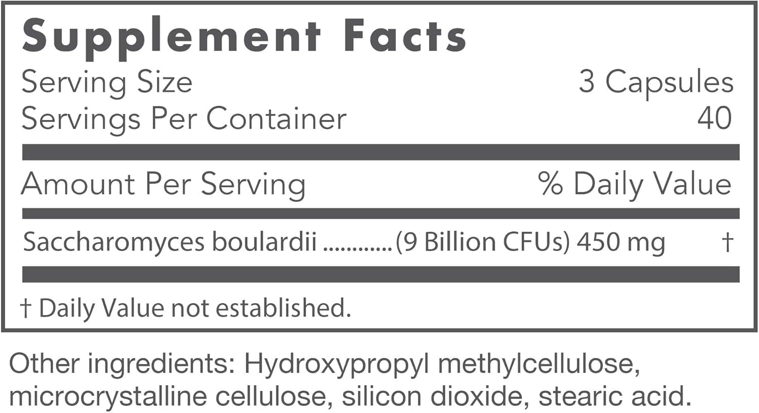 Nutricology Saccharomyces Boulardii Probiótico 450 mg - 600 Cápsulas