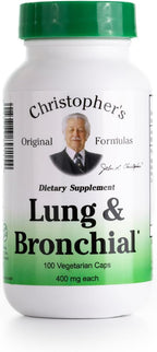 Dr. Christopher's Lung and Bronchial - 450 mg - 100 Cápsulas Vegetarianas