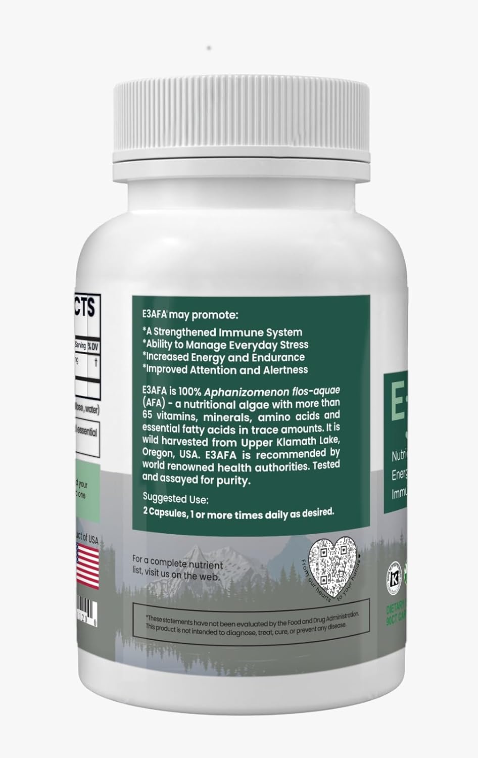 E3LIVE E3AFA 90 cápsulas (500 mg)
