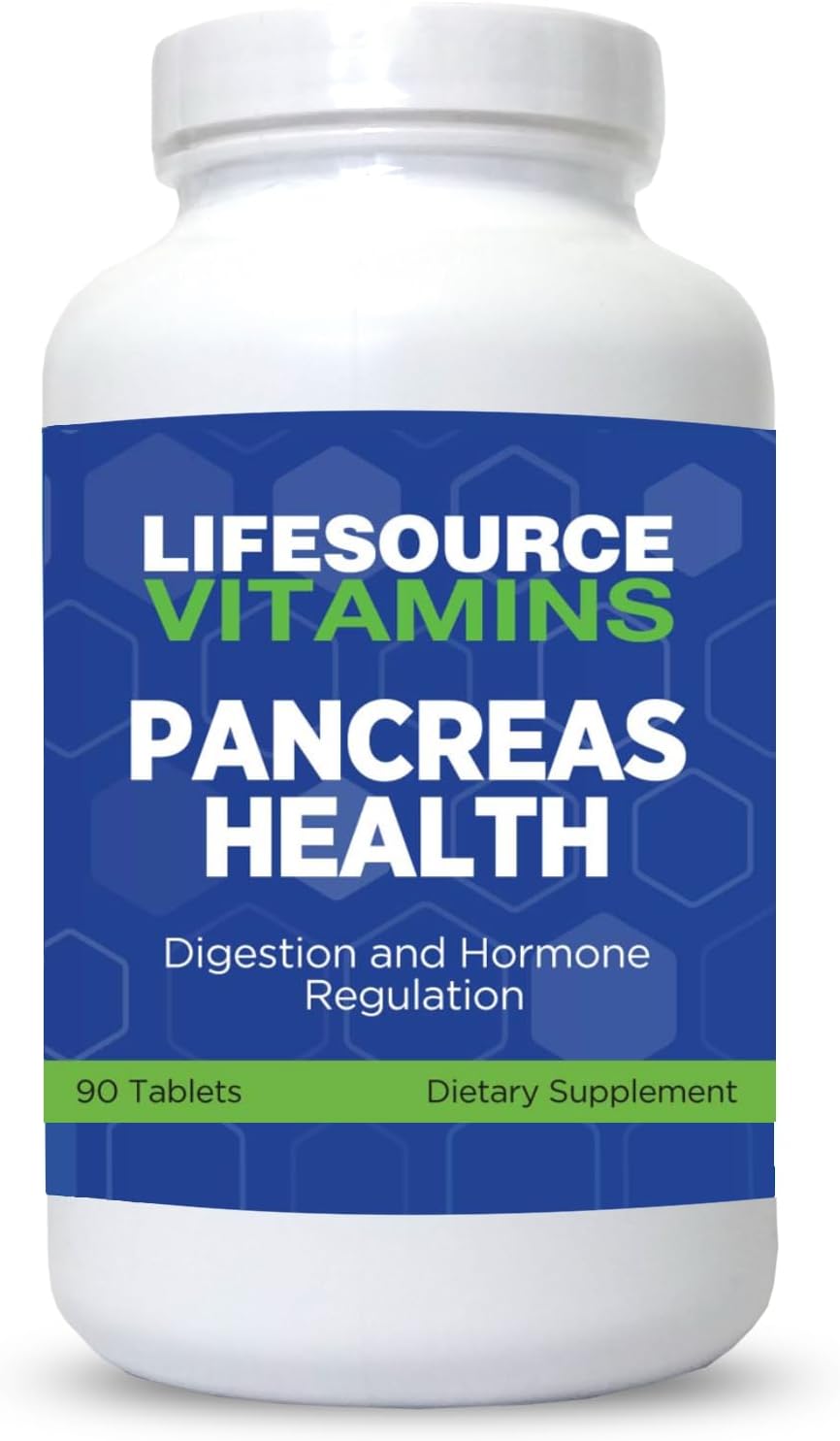LifeSource Vitamins Pancreas Health-18 - 18 Ingredientes Naturales Sinérgicos para la Salud y el Soporte del Páncreas
