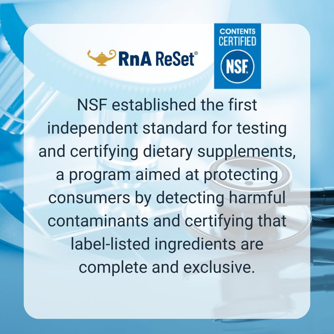 RnA ReSet ReAline – Complejo de Vitaminas B Metiladas con Taurina y Metionina, 60 Cápsulas (NSF Certified)