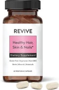Suplemento para Piel, Cabello y Uñas - Revive Essential Oils - Con Biotina Patentada y Ashwagandha