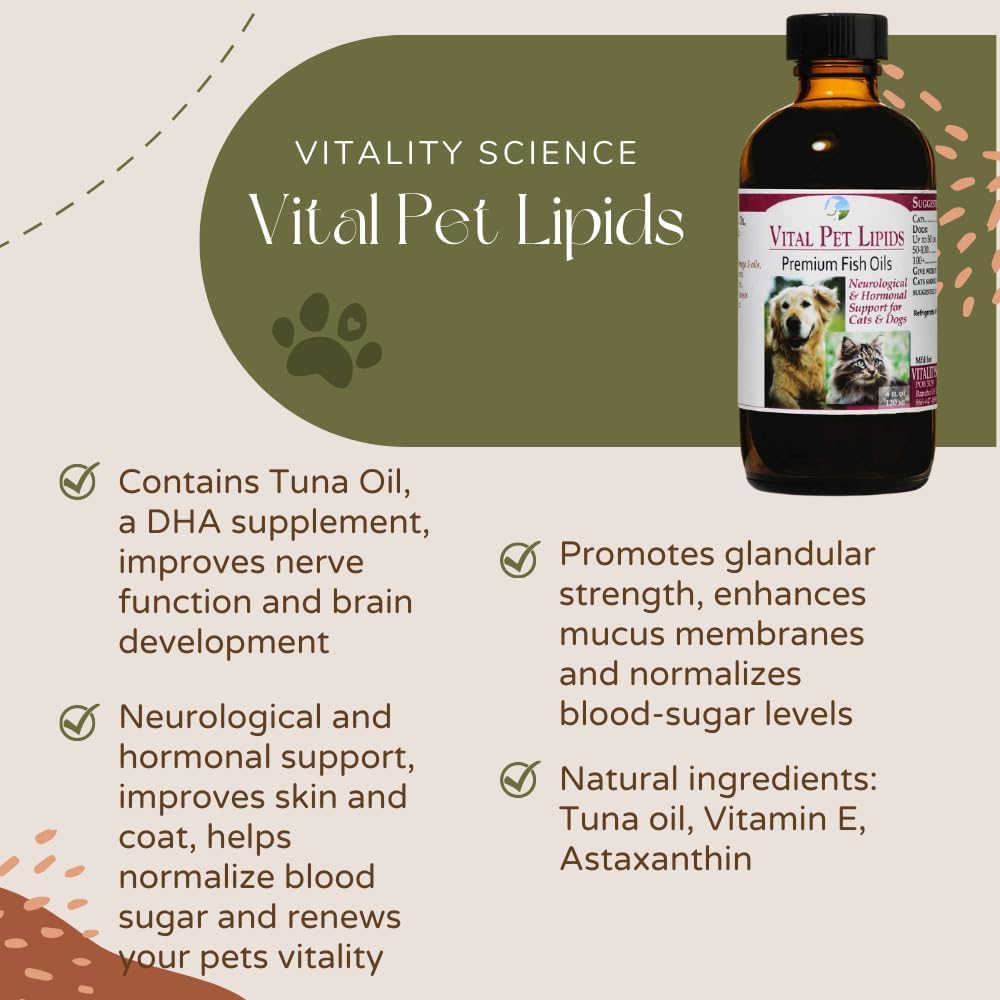 Vital Pet Lipids para Gatos y Perros 4oz