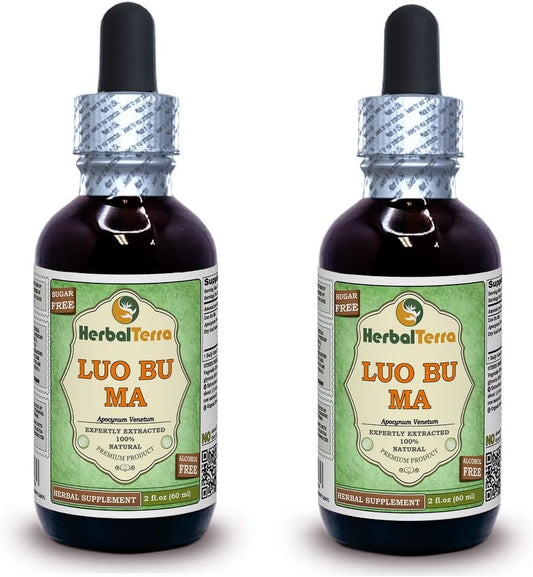 Luo Bu Ma (Apocynum Venetum) Glycerite - Extracto Líquido sin Alcohol - 2x60 ml