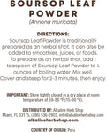 Polvo de Hoja de Guanábana - Just Herbs de Alkaline Herb Shop