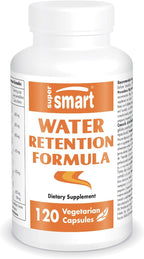 Supersmart Fórmula Retención de Líquidos - Complejo Avanzado con Diente de León, Guaraná, Cafeína y Betalaínas - 120 Cápsulas Vegetales