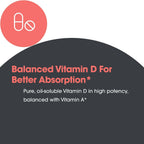 Vitamin D3 Complete 5000 - 125 mcg D3 con Vitamina A y K2 - 120 Cápsulas