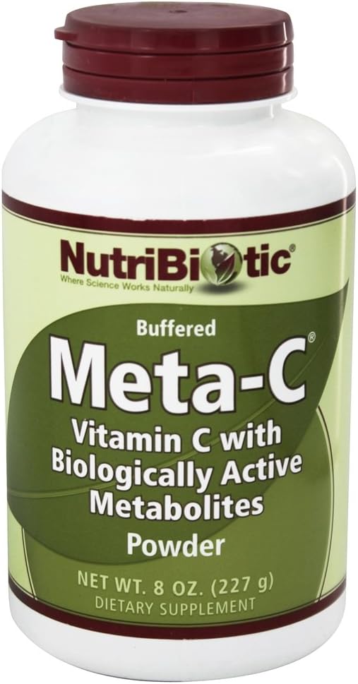NutriBiotic Meta-C Vitamina C en Polvo, 227 g (8 oz)