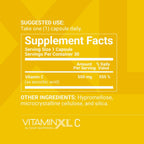 OmegaXL VitaminXL Vitamina C 500 mg, 30 Cápsulas Veganas