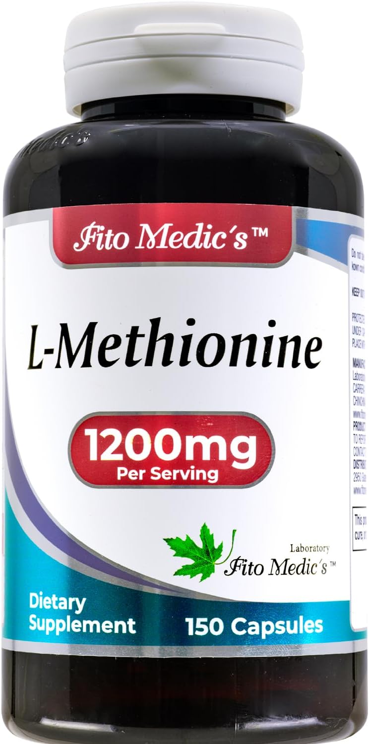 FITO MEDIC'S Lab - L-Metionina 1200mg | 150 Cápsulas