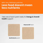 Veru Wellness Parche Multivitamínico Post Bariátrico con B12 y Hierro - 60 Parches Multivitamínicos + 32 Parches de B12