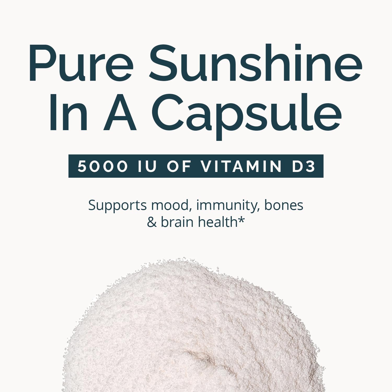 BRAINMD Dr Amen Vitamina D3 5000 UI, 100 Softgels - Colecalciferol de Alta Potencia - Sin Gluten