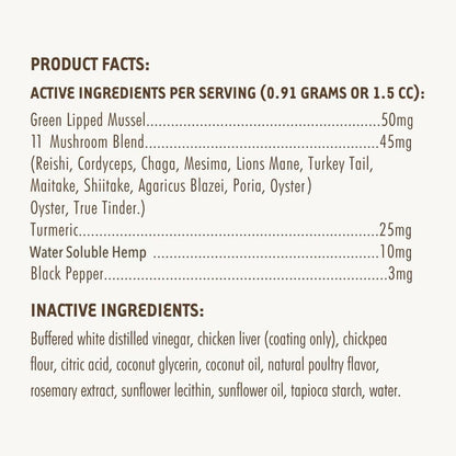 iHeartDogs Hemp Mushroom Chews para perros - – Mezcla de setas: Reishi, Cordyceps, Chaga, Mesima, Lion's Mane, – Image 7