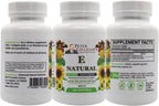 Peter's Choice Natural Vitamin E 400 UI, 100 Cápsulas Blandas - Antioxidante y Apoyo a la Piel, Sin Gluten