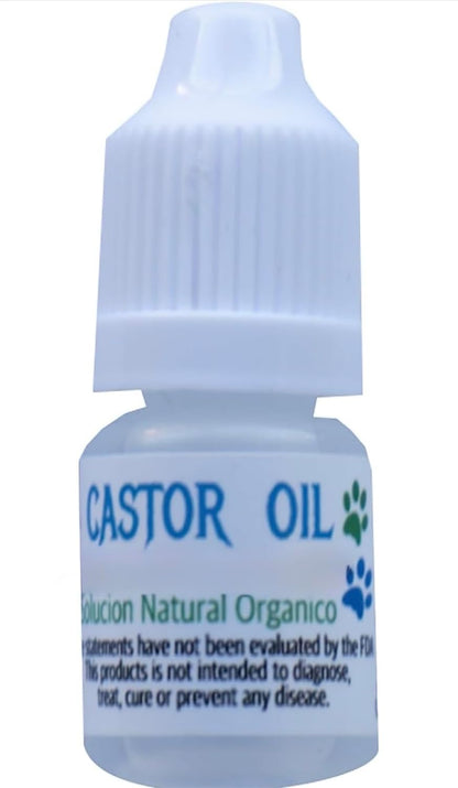 Castor Oil 5 ml Pet Formula, Aceite de – Orgánico y prensado en frío: El aceite de castor orgánico, prensado en – Image 1