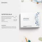Zinzino Protect+ - Suplemento Inmunológico con Beta-Glucanos, Vitamina C y D3, 60 Cápsulas