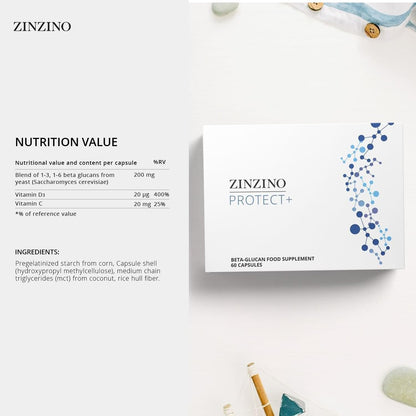 Zinzino Protect+ - Suplemento Inmunológico – Vitamina C (ácido ascórbico): Antioxidante que colabora en la función – Image 2