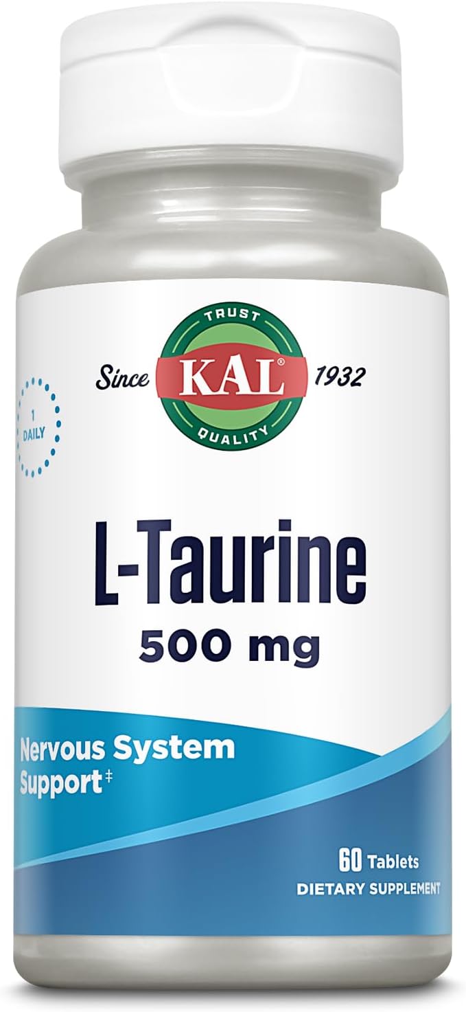 KAL L-Taurina 500mg, 60 Comprimidos