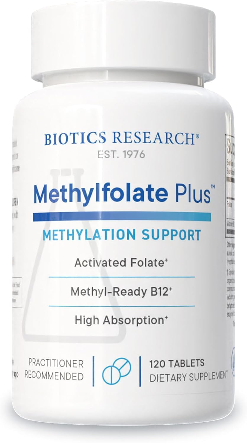 Biotics Research METHYLFOLATE Plus™ Metilfolato + B12 - 120 Comprimidos