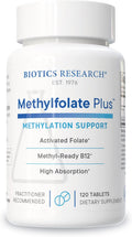 Biotics Research METHYLFOLATE Plus™ Metilfolato + B12 - 120 Comprimidos