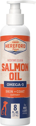 Aceite de Salmón para Perros y Gatos - Suplemento Líquido con Omega-3 EPA y DHA (237 ml)