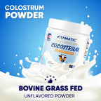 Vitamatic Calostro Bovino en Polvo 30% IgG - 60 Gramos (30 Raciones, Sin Sabor)
