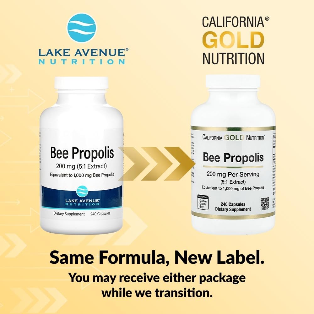 Lake Avenue Bee Propolis, 1,000 mg, 240 cápsulas vegetales