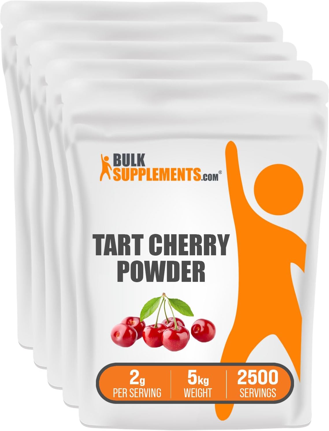 BulkSupplements.com Polvo de Cereza Ácida - Suplemento de Fruta, Fuente de Antioxidantes, Sin Gluten, Sin Azúcar Añadido, 100g