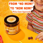 Llama Naturals Probiótico Infantil con Prebiótico - Gomitas Veganas de Fruta Real - Sin Azúcar Añadido - Sabor Melocotón Mango - 60 Gomitas