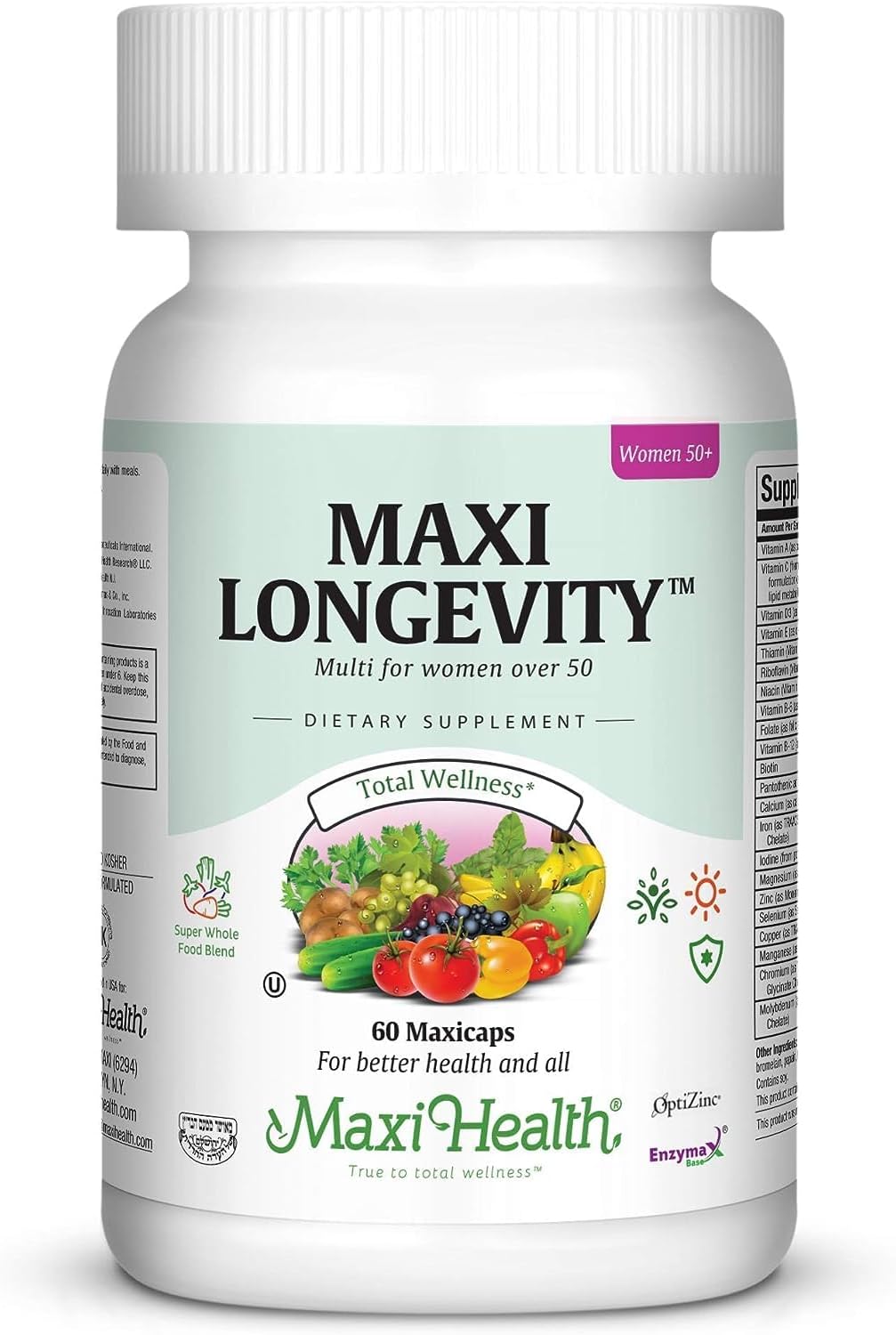 Maxi Health Multivitamínico para Mujeres 50+ - 60 Cápsulas