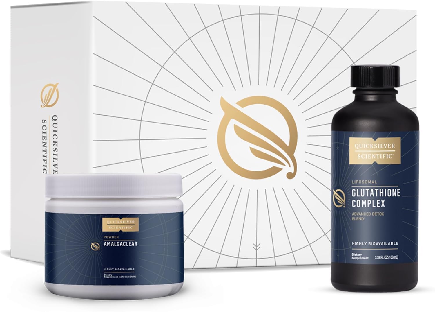 Kit MerProtect de Quicksilver Scientific: Cardo Mariano y Glutatión Liposomal (2 Productos)