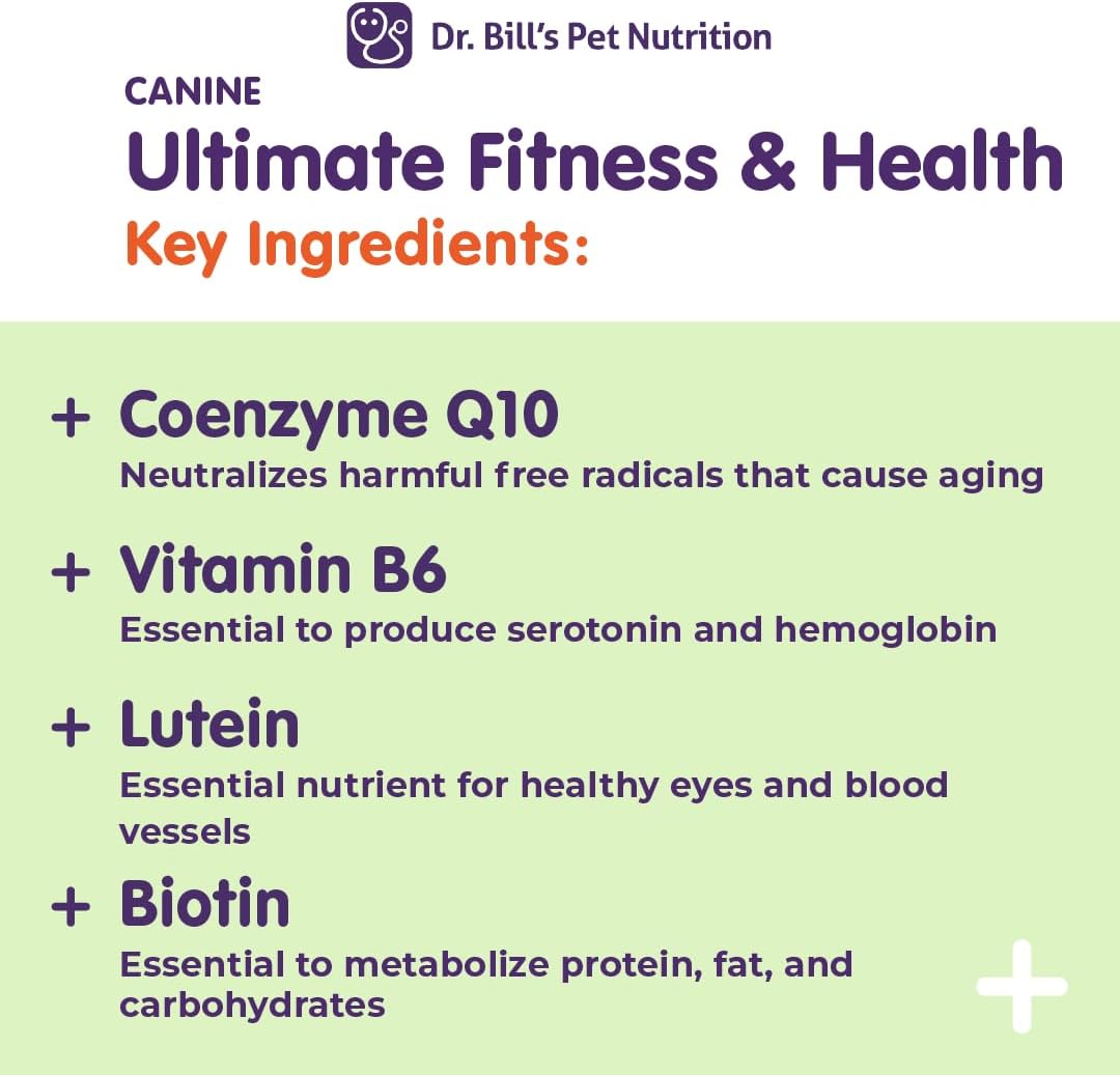 Dr. Bill’s Canine Ultimate Fitness & Health – Multivitamínico Diario para Perros 340g