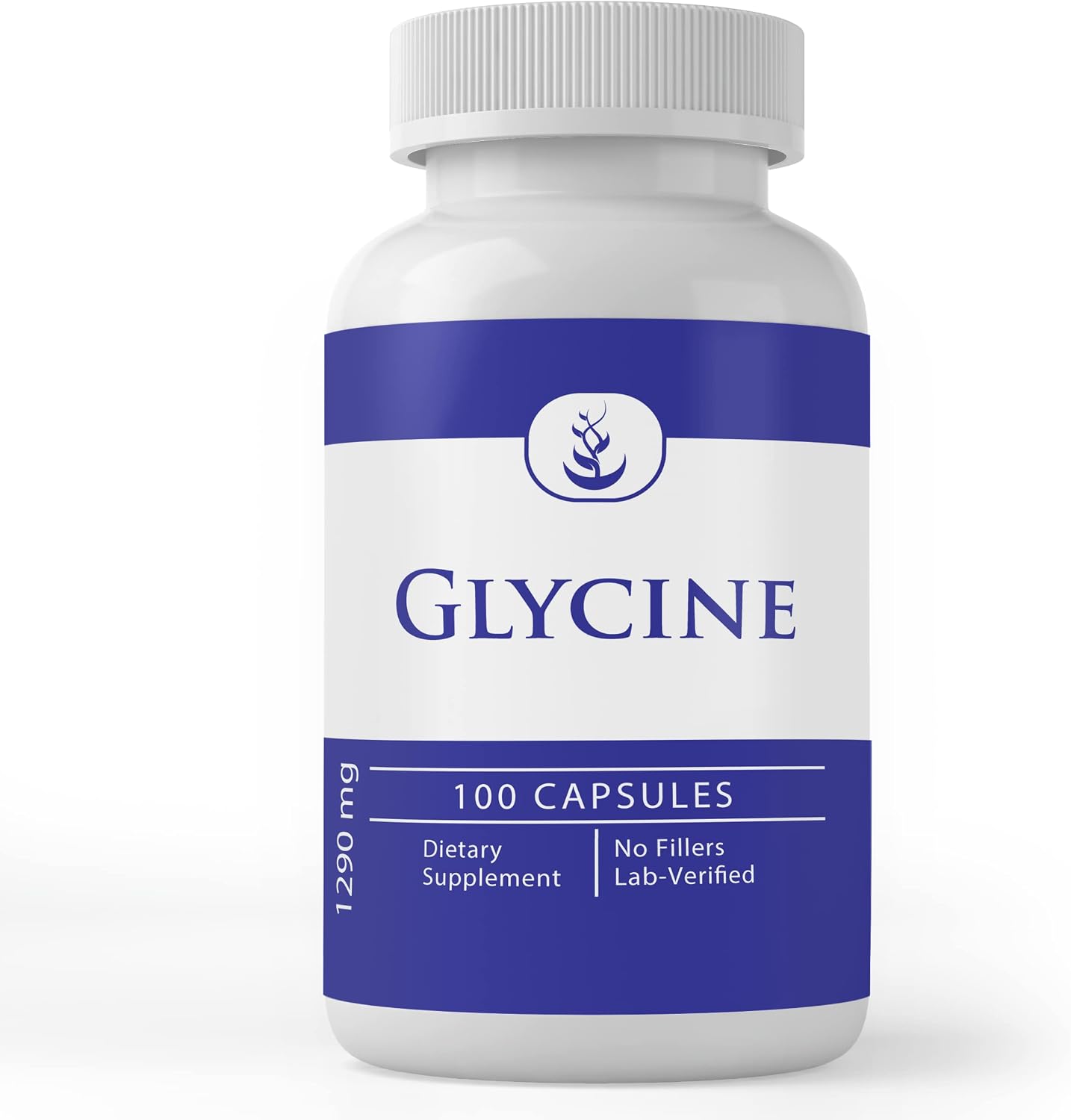 PURE ORIGINAL INGREDIENTS Glycine - 100 Cápsulas - Puro, Sin Aditivos ni Rellenos, Verificado en Laboratorio