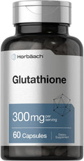 Horbäach Glutathione 300 mg | 60 Cápsulas | No Transgénico y Sin Gluten