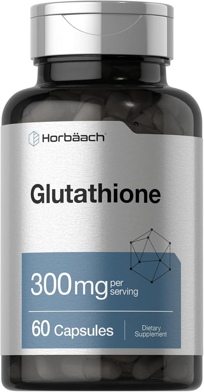 Horbäach Glutathione 300 mg | 60 Cápsulas | No Transgénico y Sin Gluten – Image 1