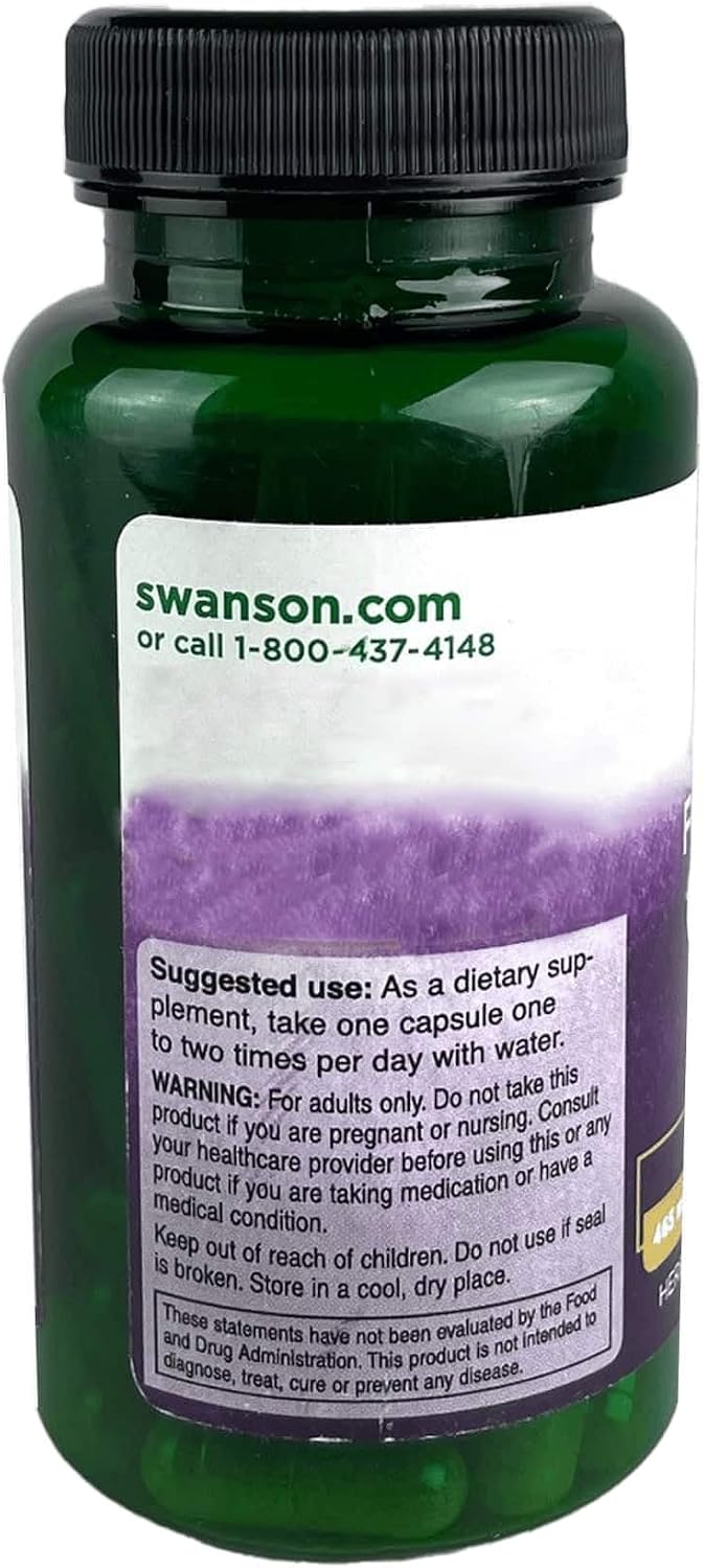 Swanson Catuaba Bark - Apoyo para la Resistencia y Vitalidad - Suplemento Herbario (60 Cápsulas, 465 mg)