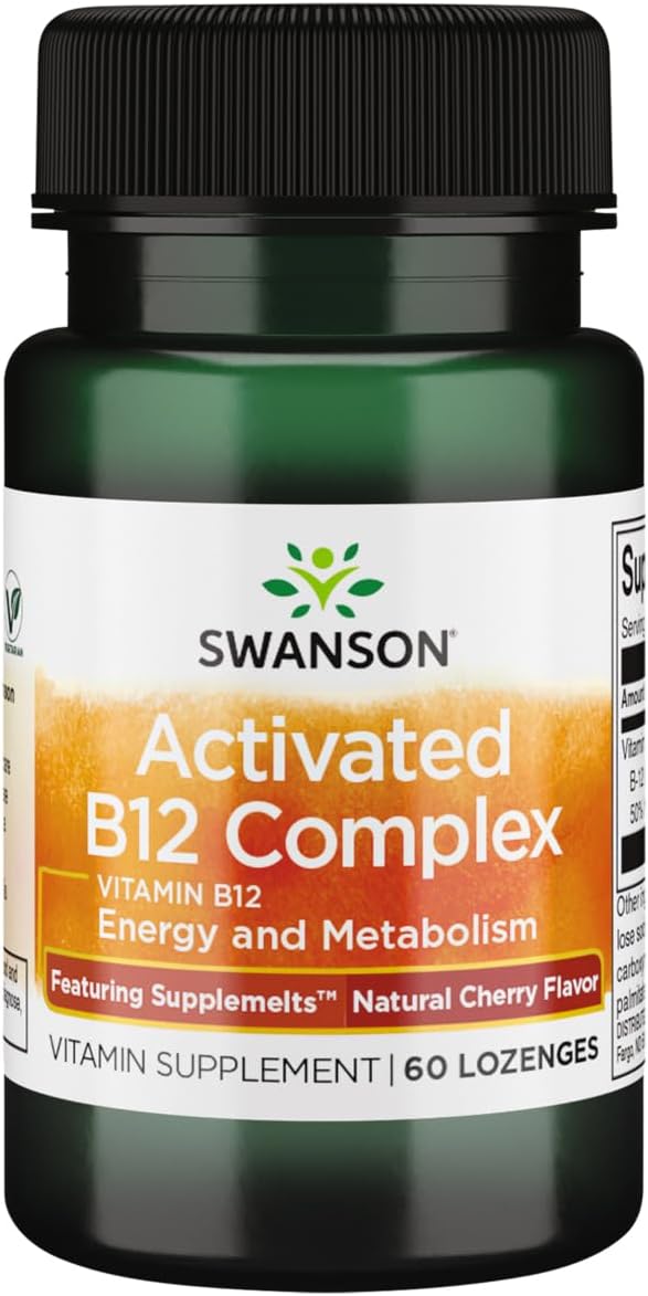 Swanson Supplemelts Vitamina B12 Activada Sublingual - 60 Comprimidos
