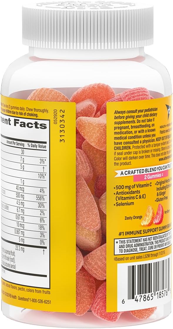 Airborne Gominolas de Vitamina C y Zinc para Niños, 126 uds (3 Envases)