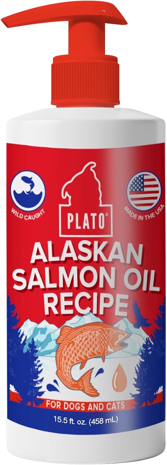 PLATO Wild Alaska Salmon Oil for Dogs - 946 ml