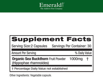 EMERALD LABS Espino Amarillo - Complemento – Vitamina E: Protege las células frente al estrés oxidativo y – Image 2
