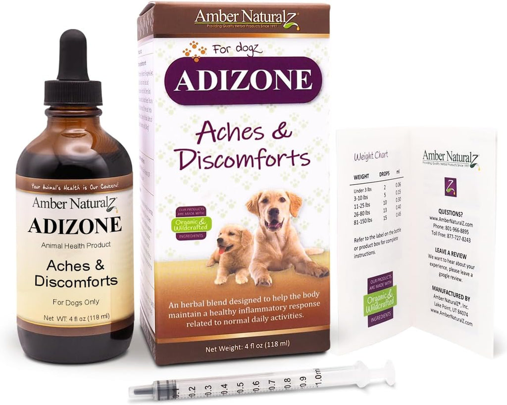 Amber NaturalZ Adizone Suplemento Herbal para Perros – 118 ml