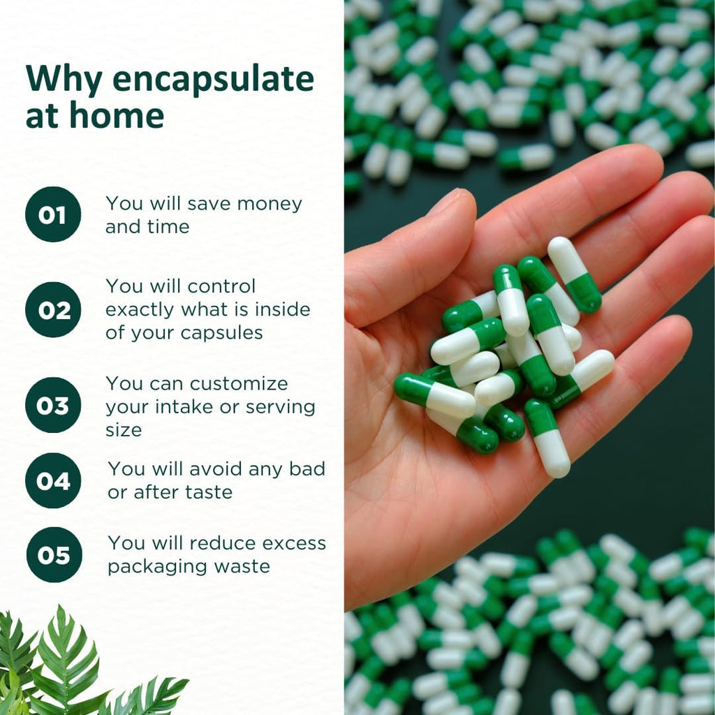 Capsule Depot - Cápsulas Vacías Vegetarianas Tamaño 3 (500 Unidades) - Claras - Veganas - Para Rellenar DIY