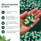 Capsule Depot - Cápsulas Vacías Vegetarianas Tamaño 3 (500 Unidades) - Claras - Veganas - Para Rellenar DIY