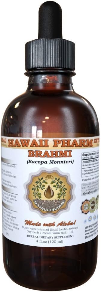 Hawaii Pharm Brahmi (Bacopa Monnieri) Extracto Líquido 4 oz
